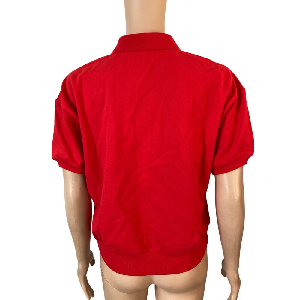 Everlane Red Polo Knit Top - Picture 3 of 10